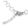 Non-Tarnish 304 Stainless Steel Star Link Chain Anklets for Men Women X-STAS-B039-14P-3