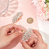 2Pcs Alloy Rhinestone Shoe Decorations FIND-CP0002-21-3