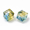 Two Tone Transparent Spray Painted Acrylic Bead LS-X-ACRP-T005-26B-2
