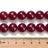 Lab Grown Red Corundum Beads Strands G-L634-B03-12mm-5