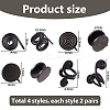 16Pcs 4 Styles Alloy & 304 Stainless Steel Cuff Earrings EJEW-HS0001-17-2