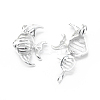 925 Sterling Silver Cage Pendants STER-L055-040P-2