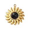 Synthetic Turquoise Dyed Sun Pendants LS-STAS-P328-05G-02-1