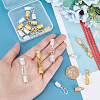 12Pcs 2 Colors Zinc Alloy Hook and S-Hook Clasps FIND-PH0009-20-3