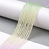 Transparent Gradient Color Glass Beads Strands GLAA-G101-2mm-03-3