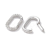 Rack Plated Brass Micro Pave Cubic Zirconia Clasps LS-KK-Z039-06C-P-2