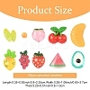 30Pcs 10 Styles Fruit Opaque Resin Decoden Cabochons RESI-YW0002-01-2