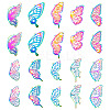 40Pcs 10 Styles 201 Stainless Steel Etched Metal Embellishments Pendants STAS-TA0003-04-2