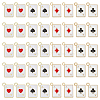 40Pcs 4 Styles Alloy Enamel Pendants ENAM-PH0003-05-1