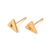 Triangle 304 Stainless Steel Studs Earrings STAS-H193-01G-1