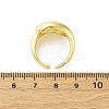 Brass Micro Pave Cubic Zirconia Adjustable Cuff Rings for Women RJEW-U053-01G-5
