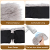 1Pc Faux Fur Fiber Yarn Warmer Headbands COHT-CY0001-01A-3