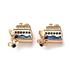 Alloy Enamel European Beads FIND-Q115-05G-1
