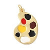 Brass Enamel Pendants KK-L216-005G-1