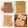 120Pcs 12 Styles 12 Constellation Theme Cardboard Jewelry Display Cards AJEW-FW0001-02-8