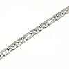 Tarnish Resistant Fashionable 304 Stainless Steel Figaro Chain Necklaces for Men X-STAS-A028-N016P-2