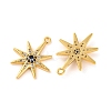 Brass Micro Pave Clear Cubic Zirconia Pendants KK-U017-10F-G-2