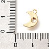 Brass Micro Pave Cubic Zirconia Charms KK-C085-22G-3