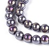 Electroplate Opaque Glass Beads Strands LS-GLAA-T032-P8mm-AB15-3