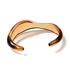Transparent Acrylic Open Cuff Bangle for Women BJEW-A141-01A-2