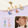 Butterfly Stitch Markers HJEW-AB00232-5