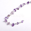 Handmade Natural Amethyst Chips Beads Chains for Necklaces Bracelets Making AJEW-JB00043-04-1