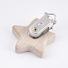 Beech Wood Baby Pacifier Holder Clips WOOD-T015-19-2