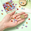 100Pcs 5 Colors Ladybug Luminous Resin Cabochon MRMJ-SP0001-11-4