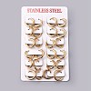 Ion Plating(IP) 304 Stainless Steel Huggie Hoop Earrings LS-EJEW-O087-06C-3