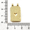 Rectangle Brass Pendants X-KK-S508-03E-G-3