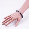 Natural Lapis Lazuli(Dyed) Stretch Bracelets BJEW-JB03146-03-3