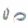 Ion Plating(IP) 304 Stainless Steel Chunky Hoop Earrings for Women EJEW-F283-06MC-2