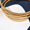 304 Stainless Steel 3-Strand Chain Necklaces NJEW-Q025-01G-5