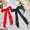 Big Bowknot Polyester Alligator Hair Clips AJEW-CP0008-42B-03-4