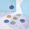 18Pcs 3 Colors 304 Stainless Steel Pendants STAS-DC0011-73-4