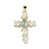 Natural Aquamarine Pendants G-P585-04G-04-1