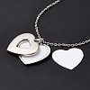 Sublimation Blank Aluminum Pendant Necklace LS-NJEW-E020-01P-02-5