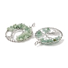 Natural Green Aventurine Big Pendants G-G910-K06-P-2
