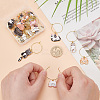 Brass Wine Glass Charms AJEW-GO00018-4
