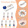 42Pcs 7 Style Gemstone Pendant Decorations HJEW-TA0001-20-3