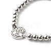 Tree of Life Link Bracelets for Men Women BJEW-JB06686-5