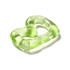 Transparent Resin Alphabet Pendants RESI-C028-02B-3