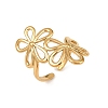 304 Stainless Steel Open Cuff Rings for Women RJEW-K296-02G-4