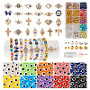 DIY Evil Eye Bracelet Making Kit DIY-TA0004-42-10