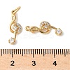 Brass Micro Pave Clear Cubic Zirconia Pendants KK-H449-85D-G-RS-3