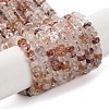 Natural Red Hematoid Quartz/Ferruginous Quartz Beads Strands X-G-H292-A07-01-1