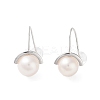 Natural Pearl Dangle Earrings for Women EJEW-C082-13A-P-1