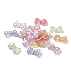 Bowknot UV Plating Luminous Rainbow Iridescent Acrylic Beads LACR-R001-03A-2