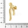 Rack Plating Brass Micro Pave Clear Cubic Zirconia Pendants KK-C047-06G-3