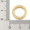 Brass Micro Pave Clear Cubic Zirconia Beads Frame KK-P277-58B-G-3